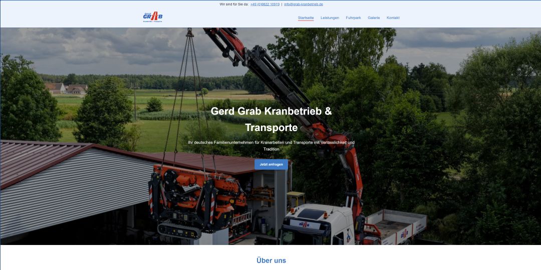 Website Grab Kranbetrieb